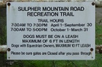 Sulphur Mountain Trail Hours